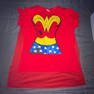 Red Wonder Woman Graphic T-Shirt